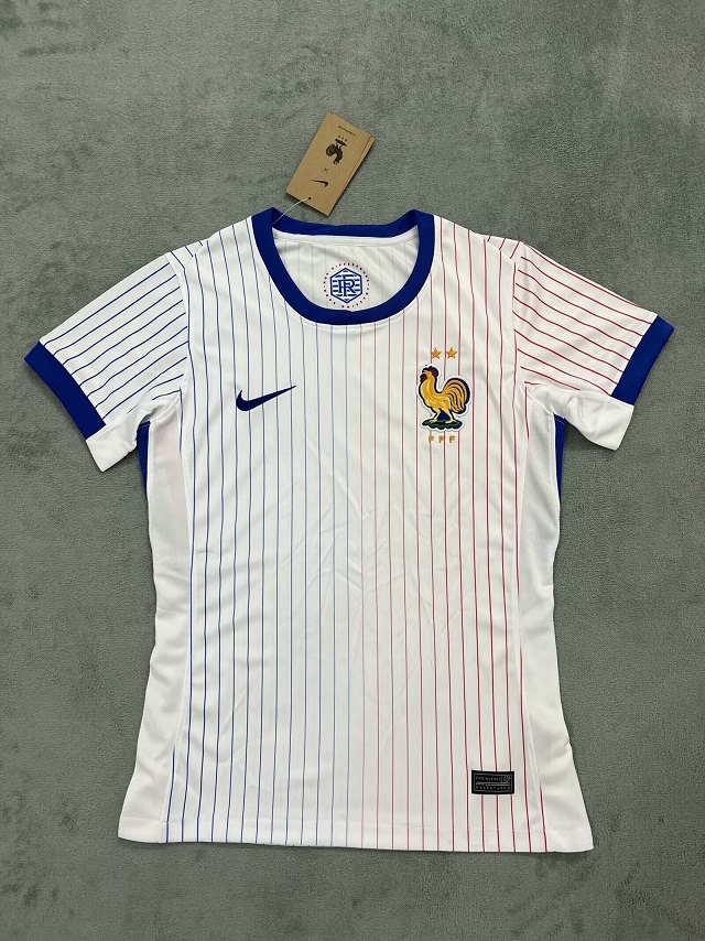 AAA Quality France Woman 2024 Euro Away White Soccer Jersey